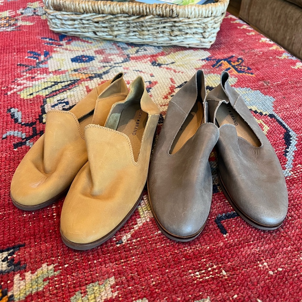 Lucky Brand Soft Leather Flats Size 10